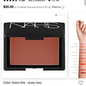 NARS mini blush in dolce vita NEW